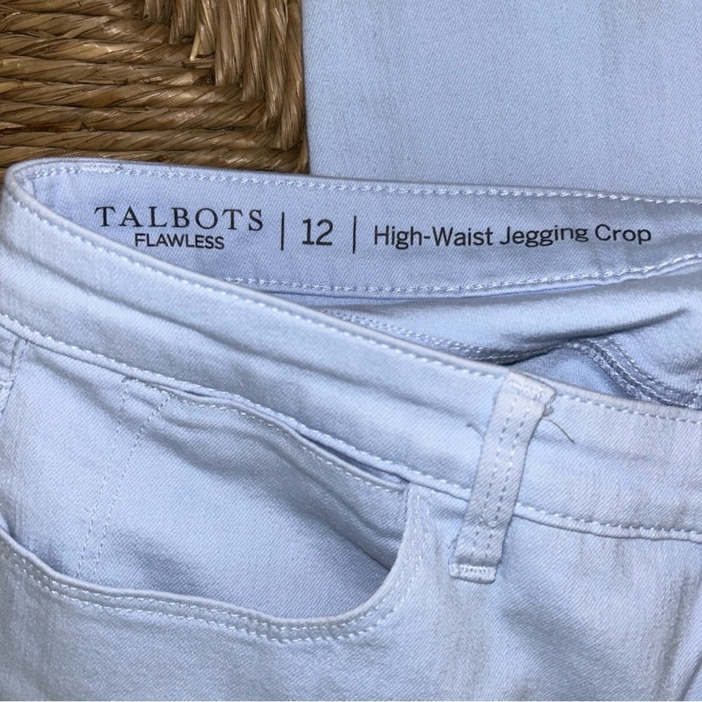 Talbots Women's Light Blue high waiste jegging crop Ankle Jeans - Picture 3 of 3